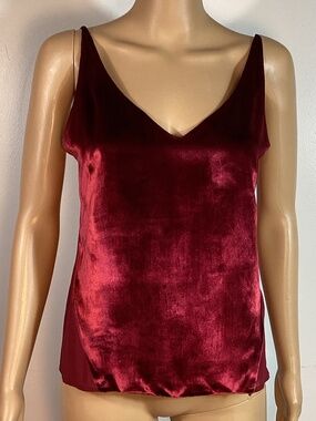 J Brand Lucy Velvet Camisole, Size XS